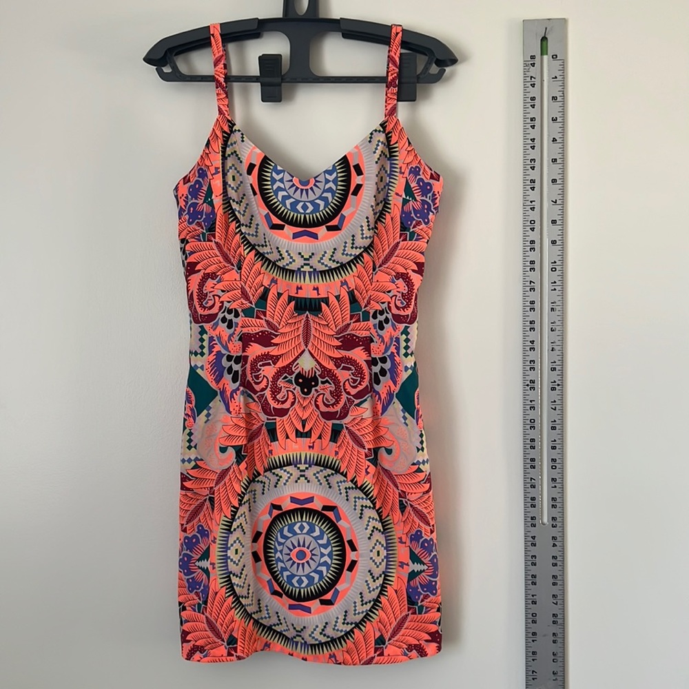 🍑Mara Hoffman neon mini dress